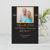 Sla de Jubileum Datum op Save The Date (Staand voorkant)