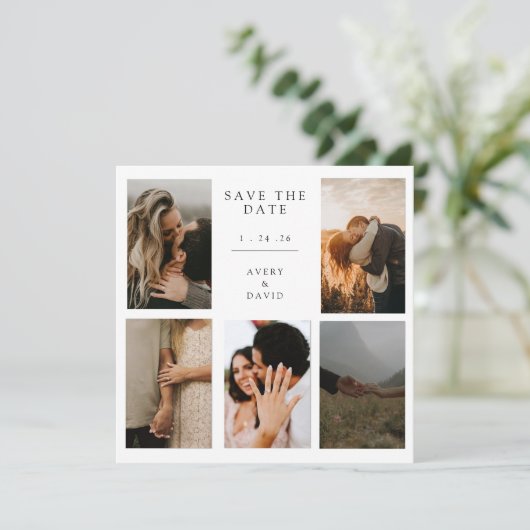 Sla de Kaart Datum op (Staand voorkant)