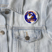 Sla de knop Monarch Butterfly op Ronde Button 5,7 Cm (In situ)