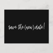 Sla de nieuwe datum op Trouwdatum update Briefkaart (Voorkant)