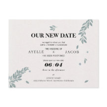 Sla de nieuwe datum opnieuw geplande uitgestelde b