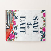 Sla de  rode auto op legpuzzel (Horizontaal)