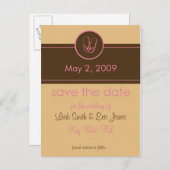 Sla de SJABLOON Datum Briefkaart op (Voorkant / Achterkant)