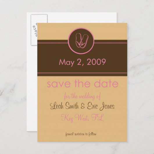 Sla de SJABLOON Datum Briefkaart op (Voorkant / Achterkant)