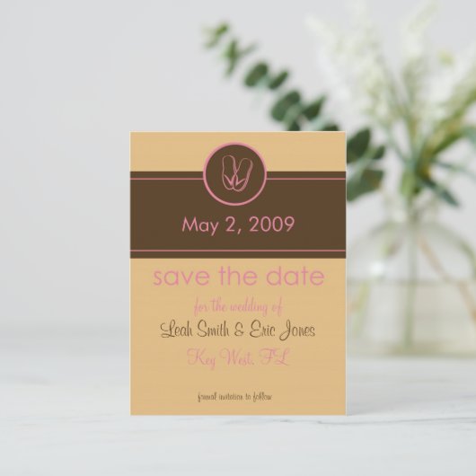 Sla de SJABLOON Datum Briefkaart op (Staand voorkant)