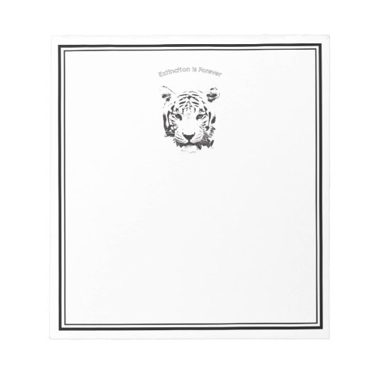 Sla de tijger op notitieblok (Voorkant)