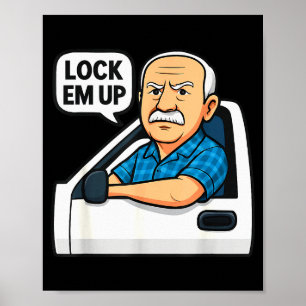 Sla de weg op dude sluit ze op Grappig voor mannen Poster