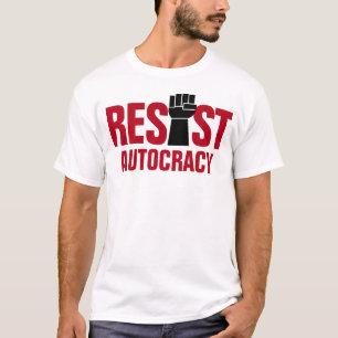 Sla democratie weerstaut autocraat - Anti Trump T-shirt