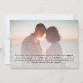 Sla deze speciale dag moderne foto op save the date (Achterkant)