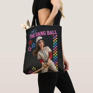 Sla Die Ballen Maar Raak Grappige Honkbal Moeder P Draagtas