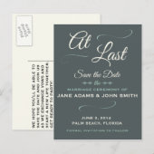 Sla eindelijk het datum Briefkaart op (Voorkant / Achterkant)