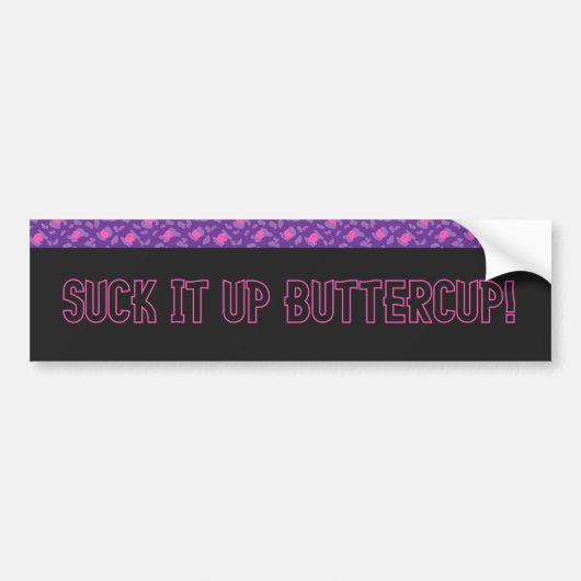 Sla hem op Buttercup Leopard Bumpersticker (Voorkant)