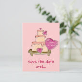 Sla het Briefkaart Date & Yummy Cake op (Staand voorkant)