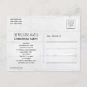 Sla het Briefkaart Datum Retro Red Truck en Tree o (Achterkant)