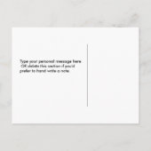 Sla het Briefkaart van de datumfoto, grote datum o (Achterkant)