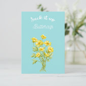 Sla het op Buttercup Bedankkaart (Staand voorkant)