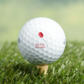 Sla het op Buttercup met Red Lollipop Golfballen (Insitu Shirt)