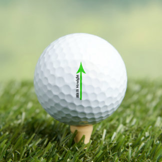 Sla het rechtuit Groene Pijl Golfballen