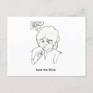 SLA HET SHIRE(TM) Briefkaart OP