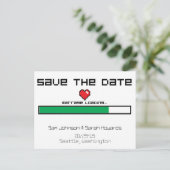 Sla het spel op - Video Game Style Aankondigingskaart (Staand voorkant)