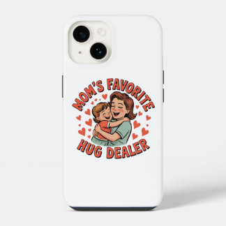 Sla je telefoon in liefde – Een knuffel van mama iPhone 14 Hoesje