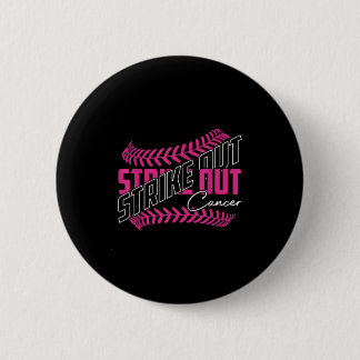 Sla kanker uit honkbal softbal borstkanker  ronde button 5,7 cm