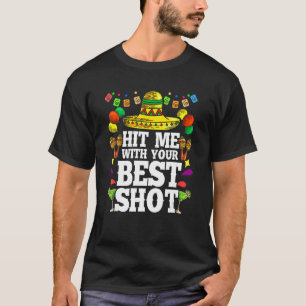 Sla me met je beste schot Mexicaanse partij Pinata T-shirt