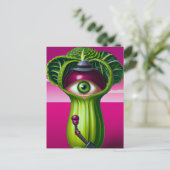 Sla met oog briefkaart (Staand voorkant)