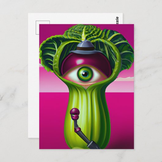 Sla met oog briefkaart (Voorkant / Achterkant)