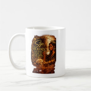 Sla met vertrouwen. Je bent geboren om te leiden. Koffiemok