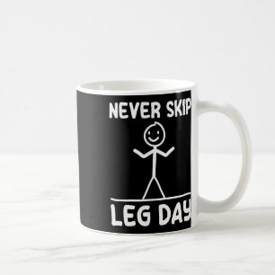 Sla nooit Beendag Gewicht Sport Gym Grappige Bodyb Koffiemok
