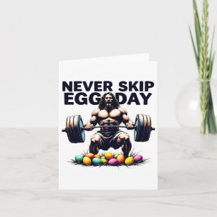 Sla nooit Egg Day T-shirt Funny Jesus Paassportsch Kaart
