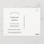 Sla onze datum op, Aankondiging, Foto Briefkaart (Achterkant)