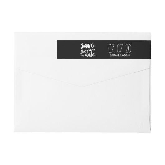 Sla onze datum op | De datum waarop de etiketten z (Achterkant)