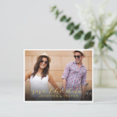 SLA ONZE DATUM OP | SLA DE DATUM GOUDEN AANKONDIGI AANKONDIGINGSKAART (Staand voorkant)