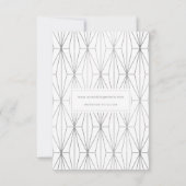 Sla onze datum op White Script Wedding Aankondigin Kaart (Achterkant)