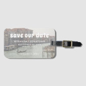 Sla onze datum van Venetië-bestemming op Bagagelabel (Voorkant (horizontaal))