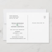 Sla onze datumbruiloft op | Elegant Script Kaart (Achterkant)