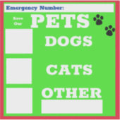 Sla onze huisdieren op, Windows-Sticker Sticker (Voorkant)