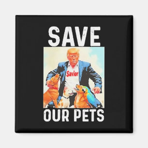 Sla Onze Huisdieren Trump Grappig Op Magneet