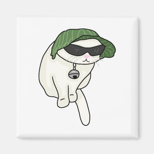 Sla pet kattememe magneet (Voorkant)