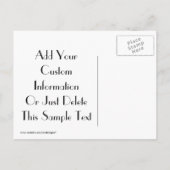 Sla postkaarten op de datum op aankondigingskaart (Achterkant)