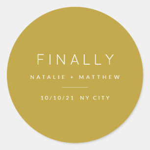 Sla tenslotte de datum op ronde sticker