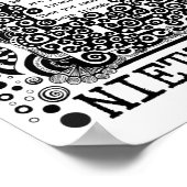 "slaaf" of "TYRANT"-filosofie van Nietzsche Poster (Hoek)