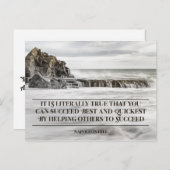 Slaag het snelst het best en briefkaart (Voorkant / Achterkant)