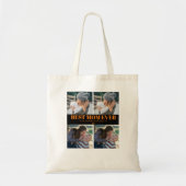Slaag Moeder Ever Aangepaste 4 foto Collage   Tote Bag (Voorkant)