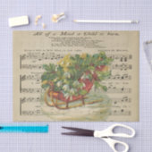 Slaagje voor kerstmuziek tissuepapier (Craft)