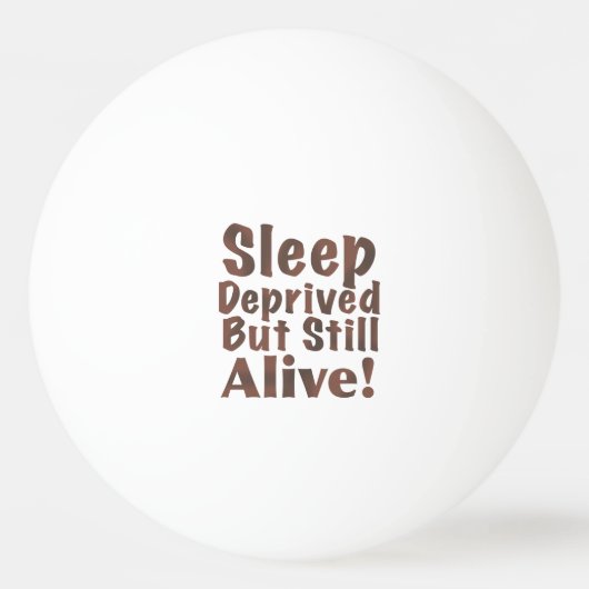 Slaap achtergesteld maar leef nog steeds in bruin pingpongballen (Achterkant)