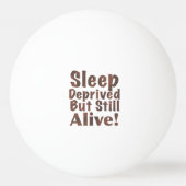 Slaap achtergesteld maar leef nog steeds in bruin pingpongballen (Voorkant)