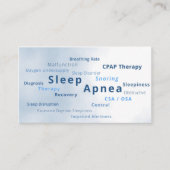 Slaap apneu cpap machine therapie CSA OSA Visitekaartje (Voorkant)
